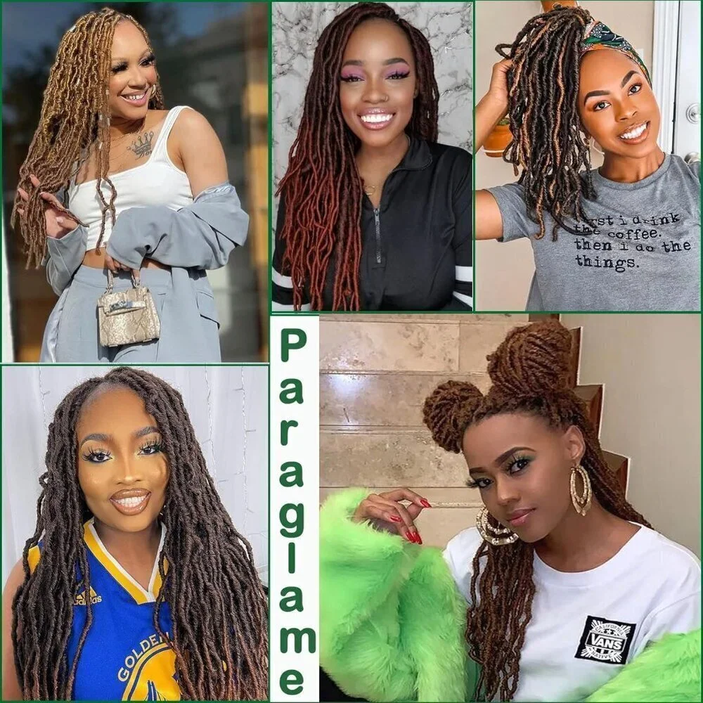 14 Inch Soft Locs Crochet Hair for Black Women, 8 Packs Faux Locs Crochet Braids